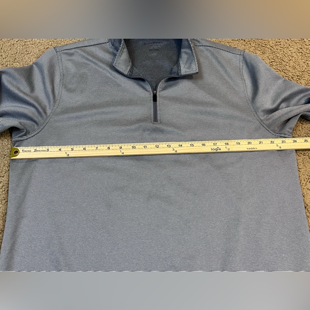 Hickey Freeman Men’s Gray Quarter-Zip Pullover. Large. - Picture 4 of 8